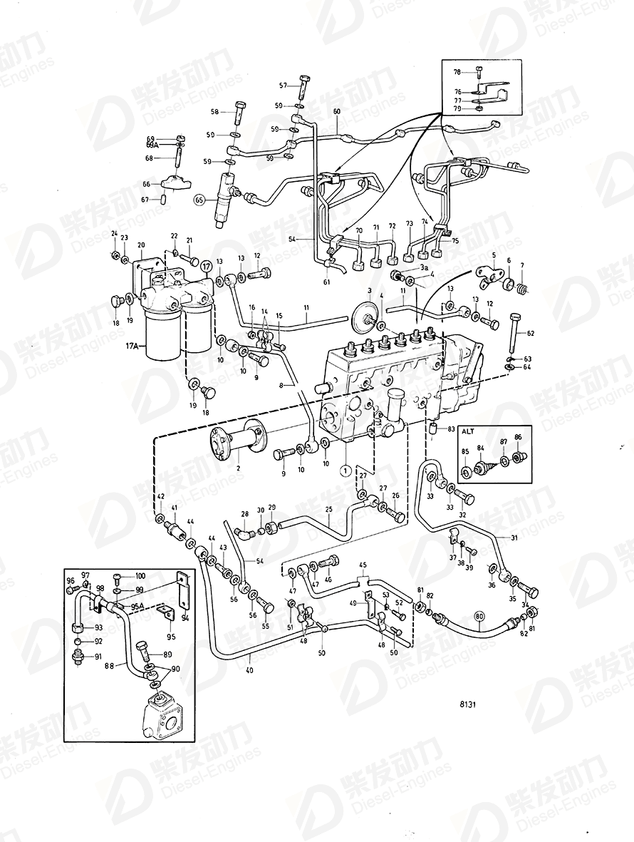 VOLVO Delivery pipe 466412 Drawing VOLVO Delivery pipe 466412 Drawing